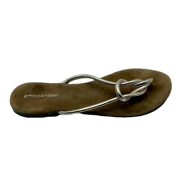 Jeffrey Campbell Womens Tan & Silver Sandals Size 6 - Picture 4 of 5
